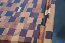 Load image into Gallery viewer, &quot;Chaos&quot; End Grain Cutting Board handmade by Mac Cutting boards from San Francisco, CA